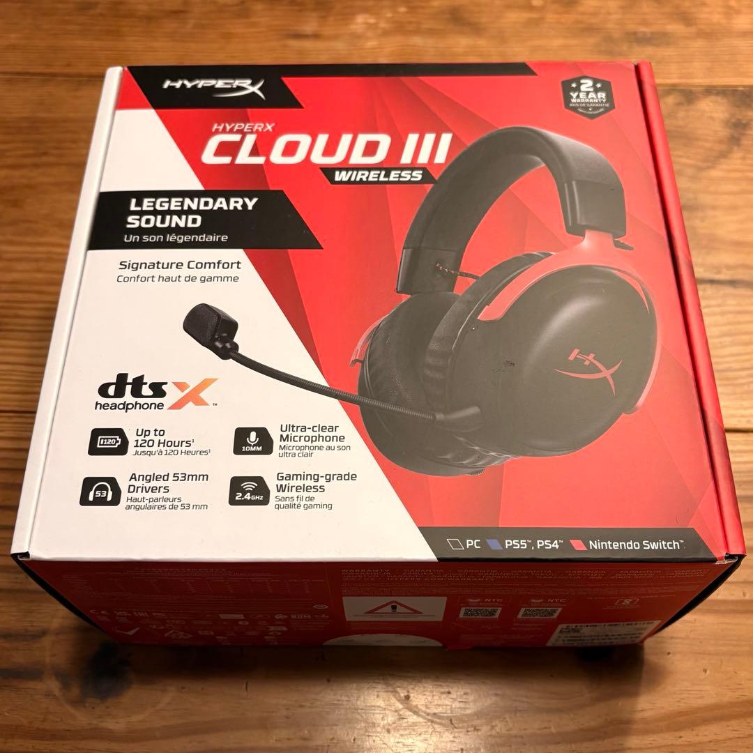 【新品・未使用】HYPERX CLOUD Ⅲ WIRELESS ⑤ Last