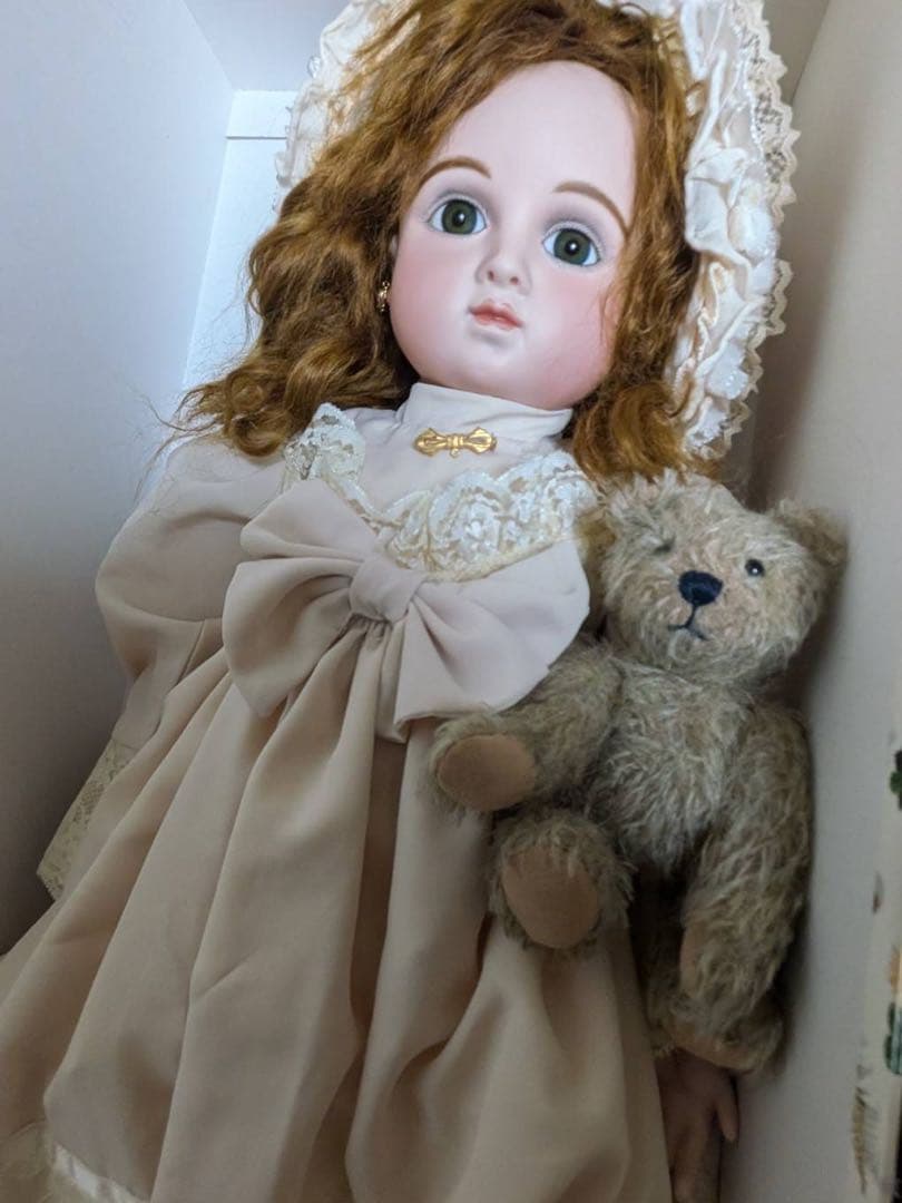 ビスクドール　作家物、1993年　西崎富久子　60センチ　シーリー社ボディ