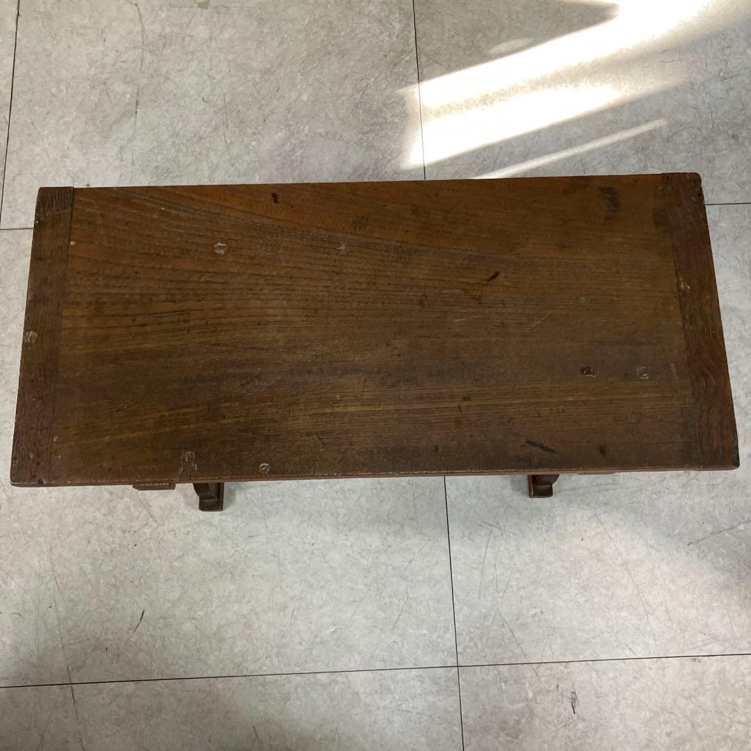 A-壁 昭和レトロ 文机 古家具 飾り台 花台 ローテーブル 無垢材 レトロ