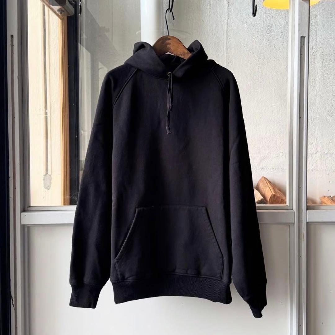 COMOLI 25AW COTTON SWEAT PARKAコットン裏毛パーカ3