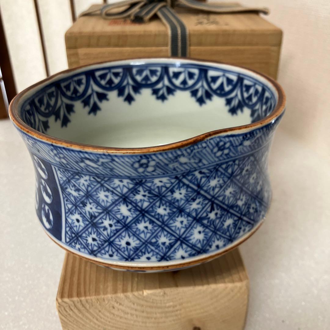 茶道具　茶碗　青華　茶碗￼　和峰　造　N8AEC