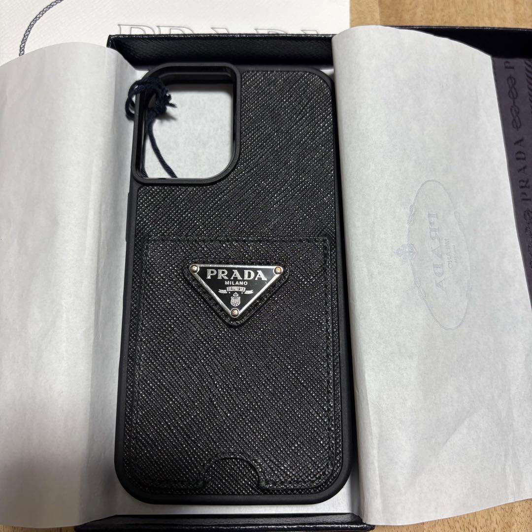 【正規品】PRADA iPhone16 ケース ブラック 箱・ショッパー付き