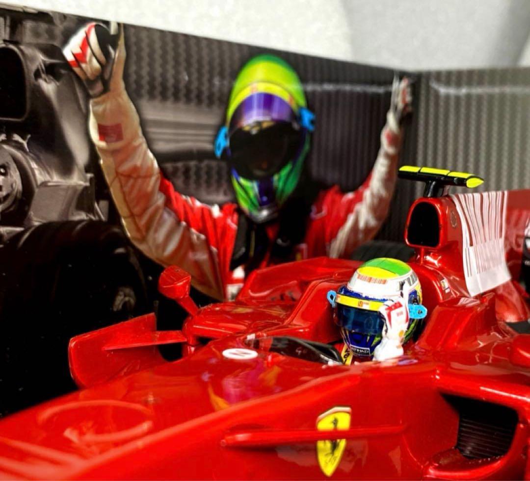 カスタム多数　1/18 マテル　フェラーリF2008 F.マッサ　シャークフィン