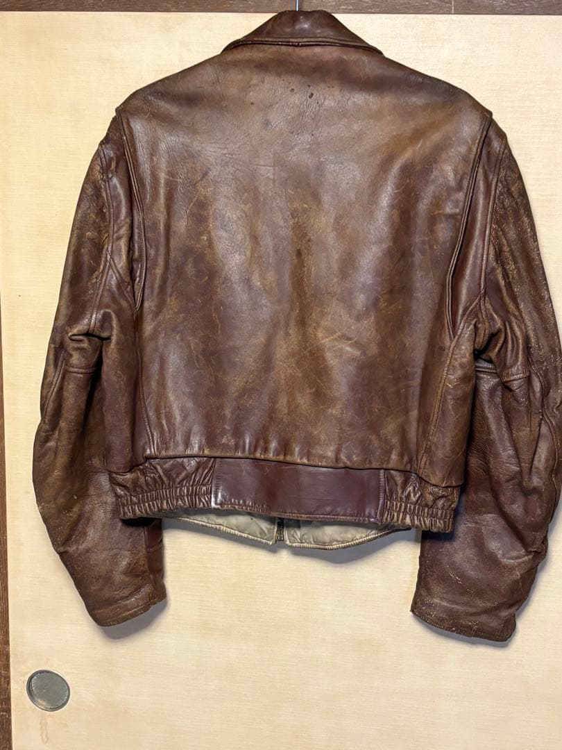 ジャケット・アウター 50s LEATHER JACKET WIND WARD MONTGOMERRY