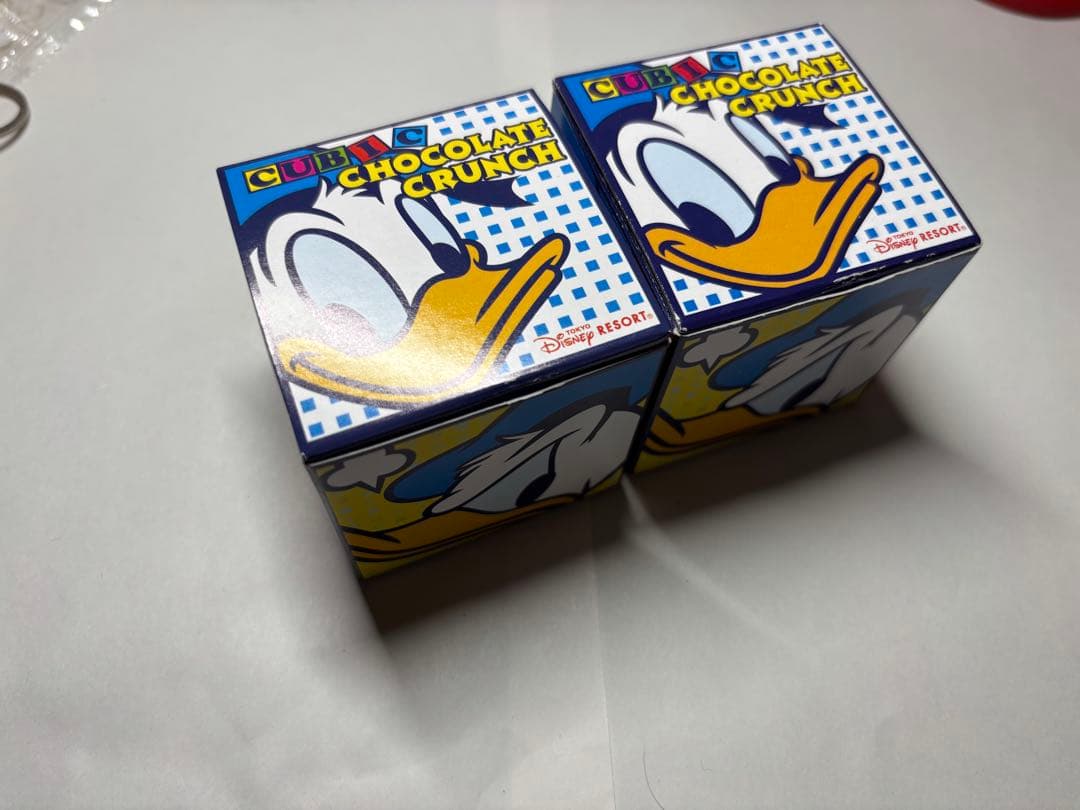 ディズニーリゾート ドナルドダック チョコレートクランチの空き箱