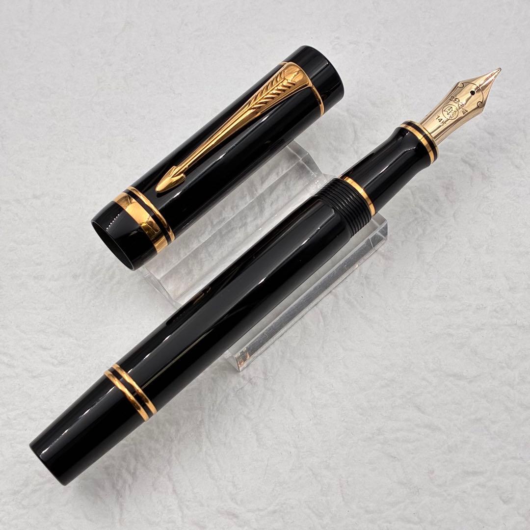 希少 万年筆博士 PARKER デュオフォールド セーラーペン先 14K B
