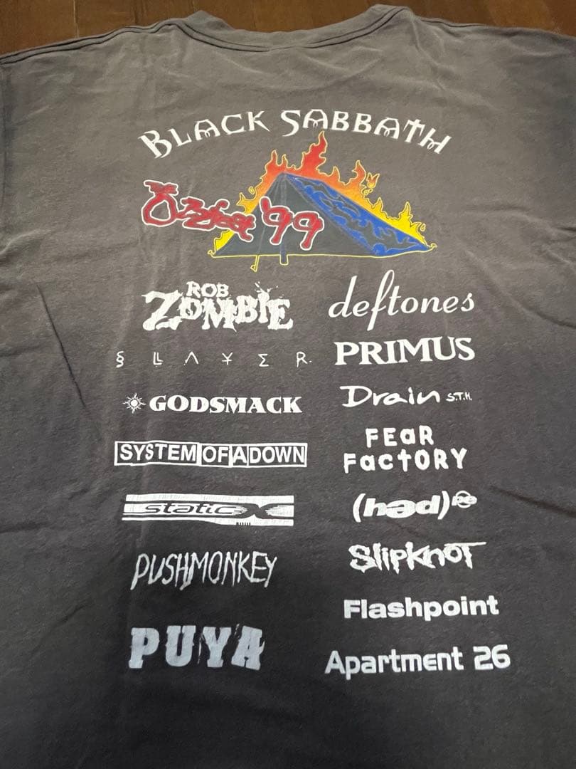 1999年ozzfestオズフェスオズボーンロックTツアーTヴィンテージT