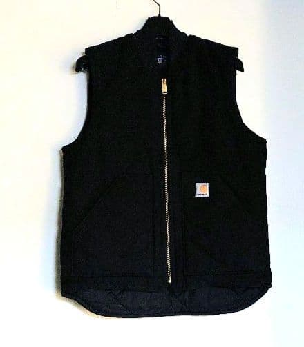 ❒Carhartt【ブラック 】ダックベスト USED美品✨ワンウォッシュ