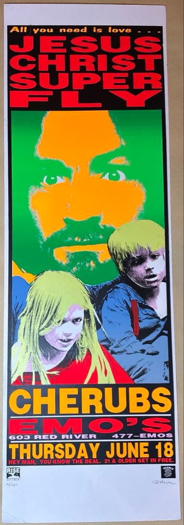KOZIK JESUS CHRIST SUPERFLY シルクスクリーンポスター