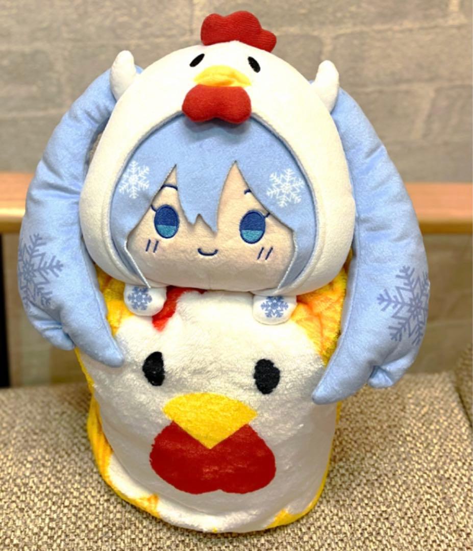 初音ミク　雪ミクのなりきり！からあげクンブランケット　②