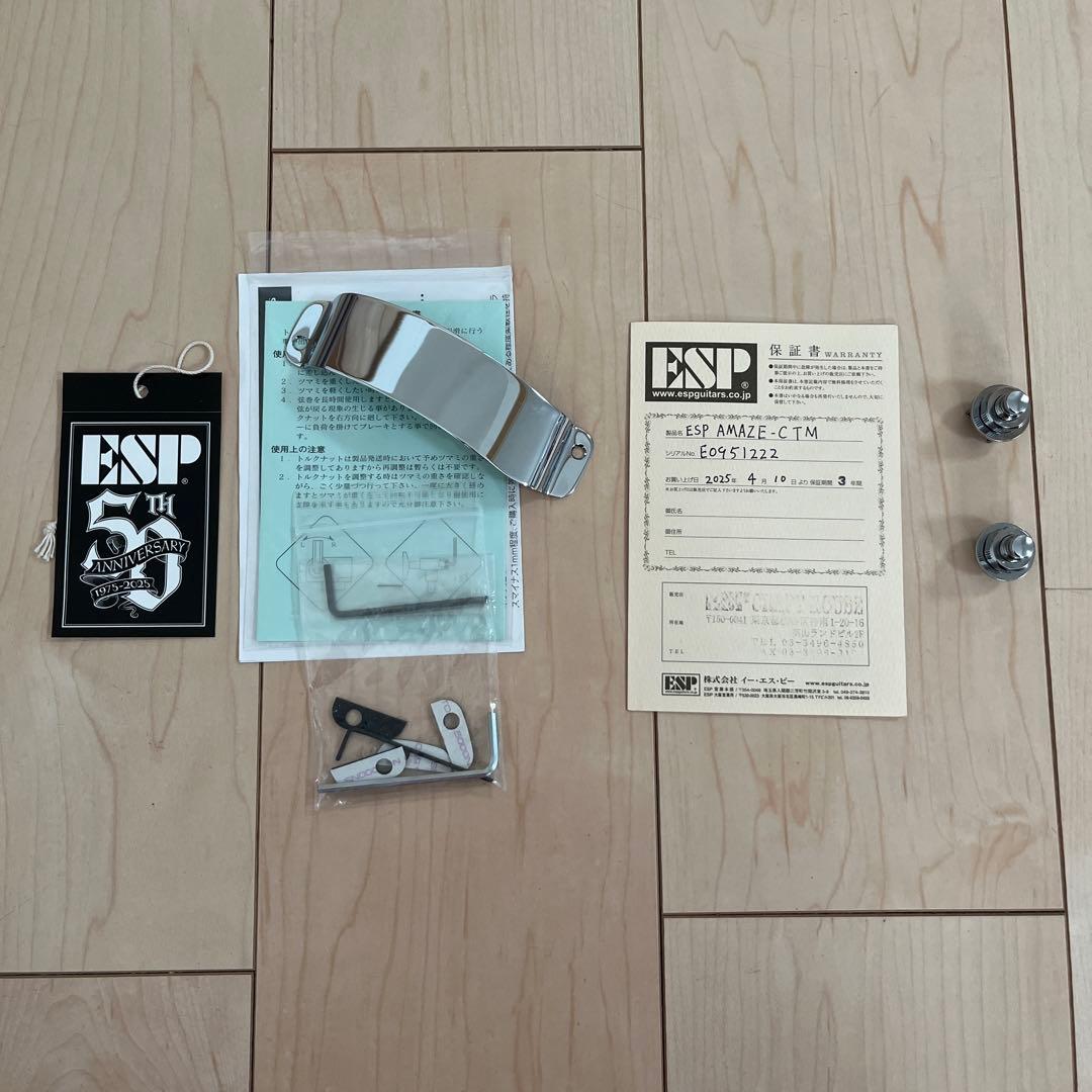 【美品】ESP AMAZE CTM + ピックガード2種