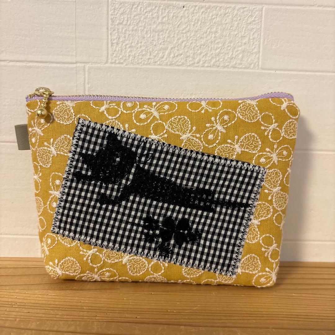 きまぐれSALE ユキエモン　巾着　12cmファスナーポーチ　ハンドメイド　お得