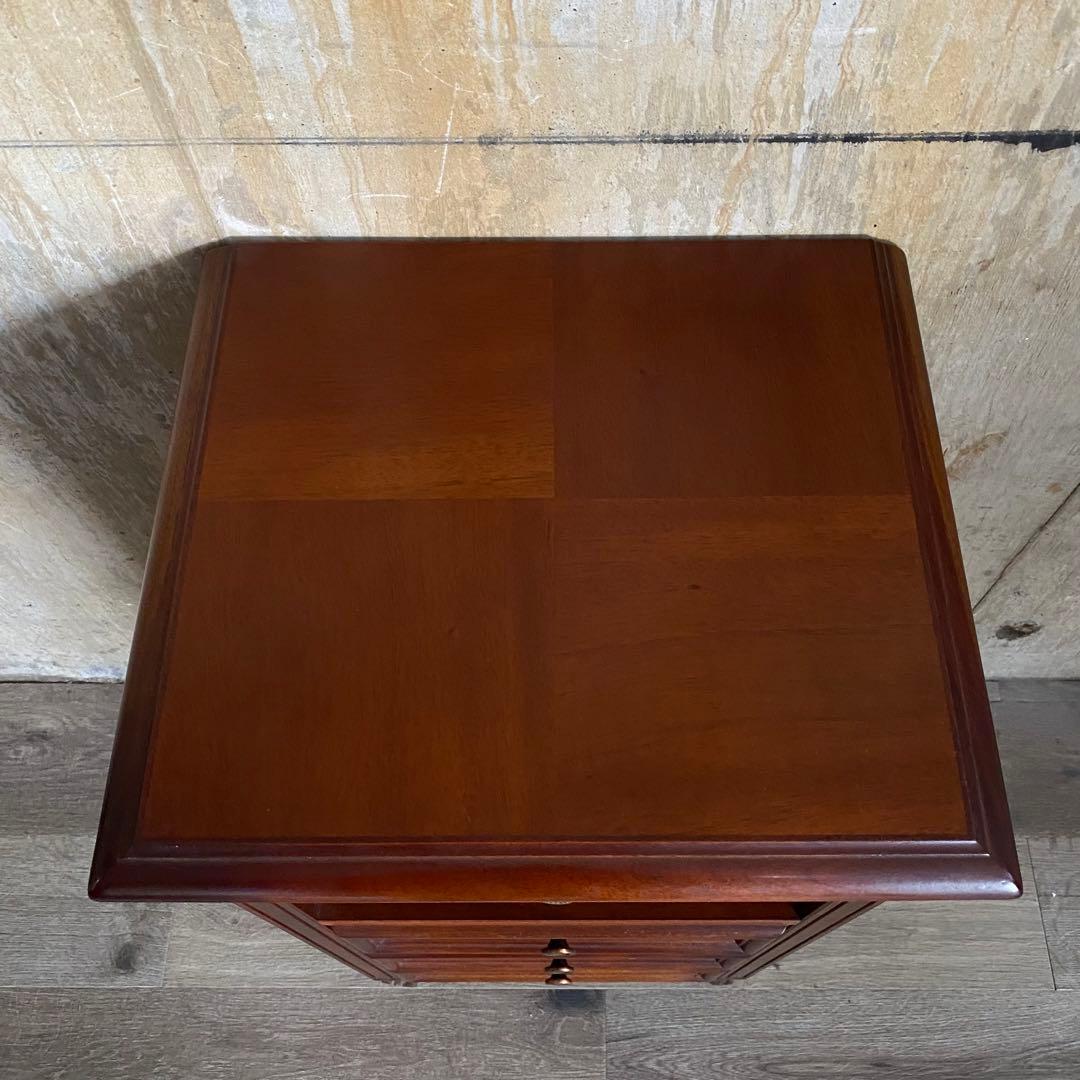 東海家具KENT 電話台　サイドチェスト コンソール　マホガニー材