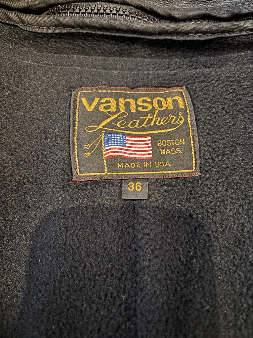 VANSON MODEL B シングルライダース