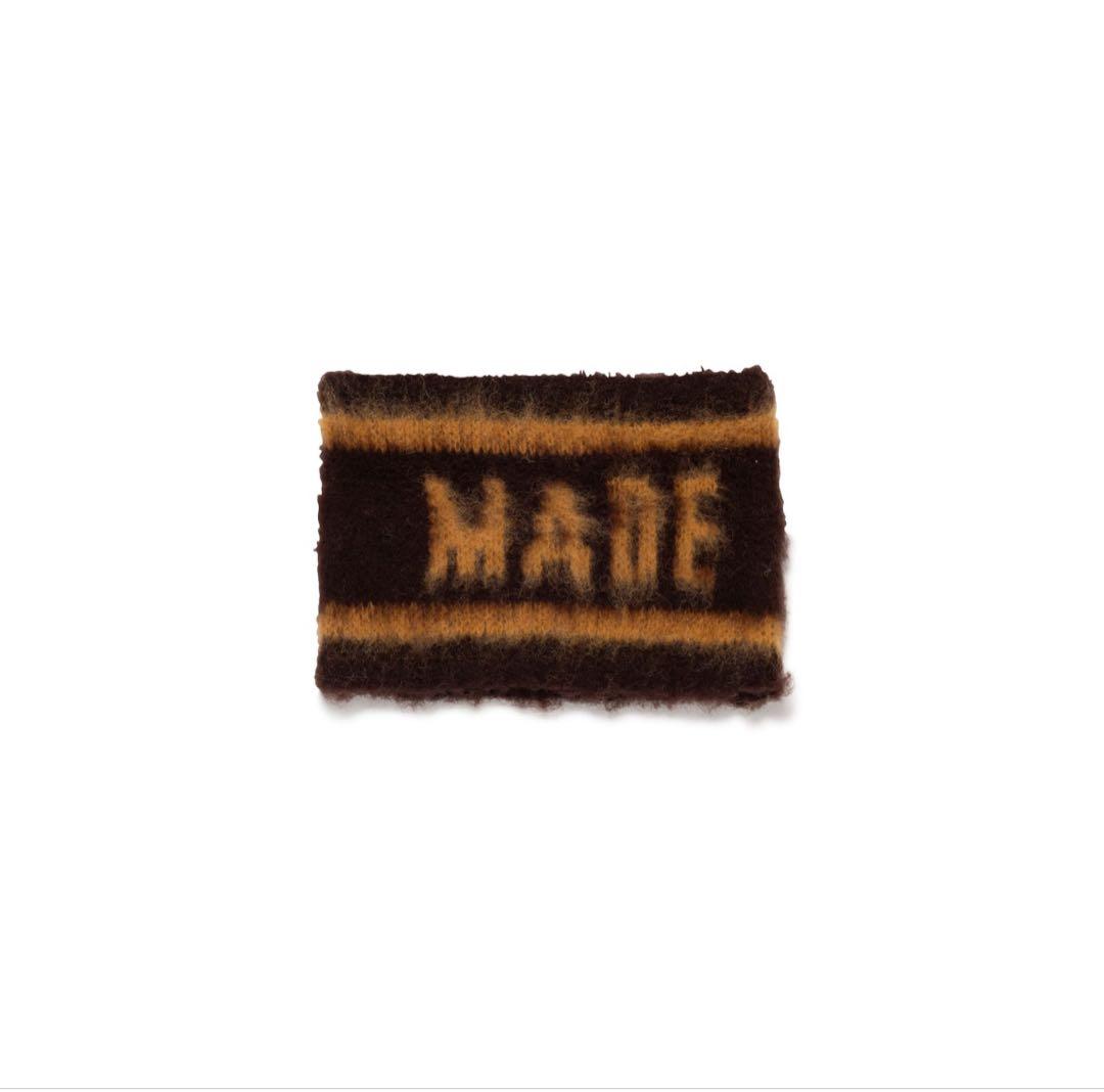 HUMAN MADE SHAGGY KNIT LOGO BAND ヘアバンド
