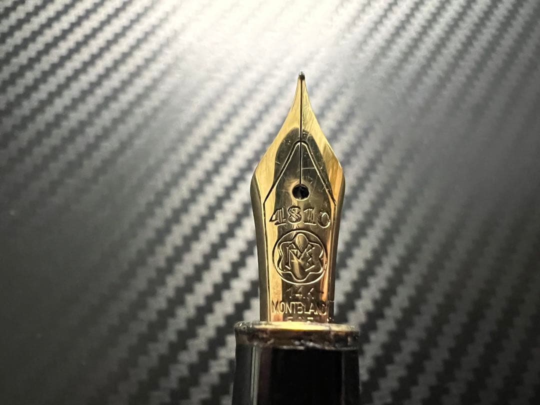 モンブラン 万年筆 美品 144 EF ブラック 全金