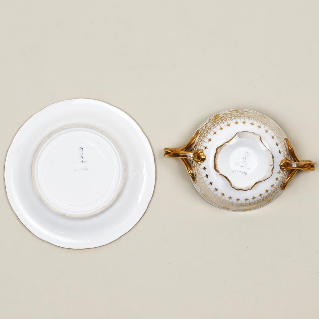 リヒャルト クレム工房 ワトー画 チョコレートカップ＆ソーサー