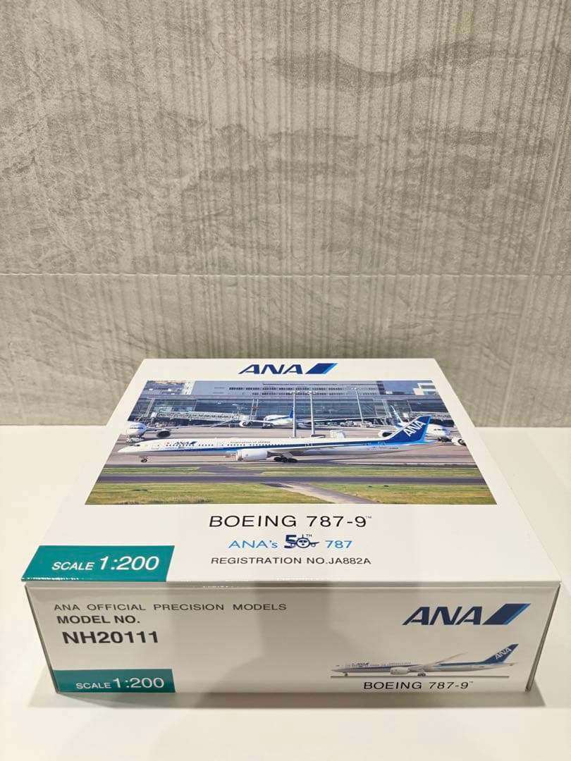 【新品未開封】全日空商事 1/200 ANA B787-9 J882A 50th