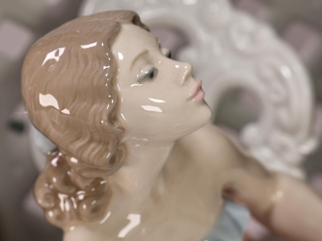 BK202 LLADRO　限定　387/2000体　テラスでお茶を　台座　保証書