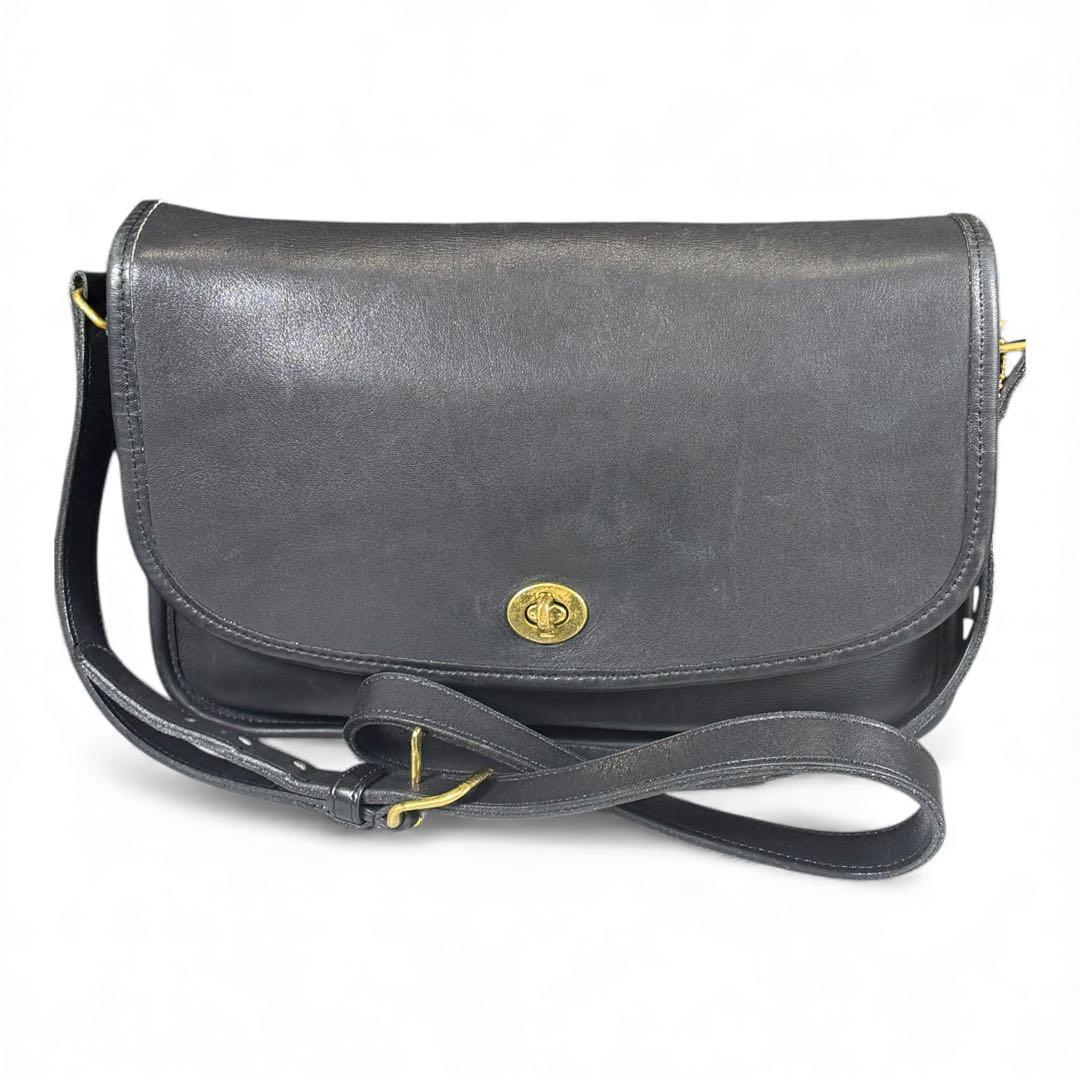 オールドコーチ COACH ターンロック レザー ショルダーバッグ　ビンテージ