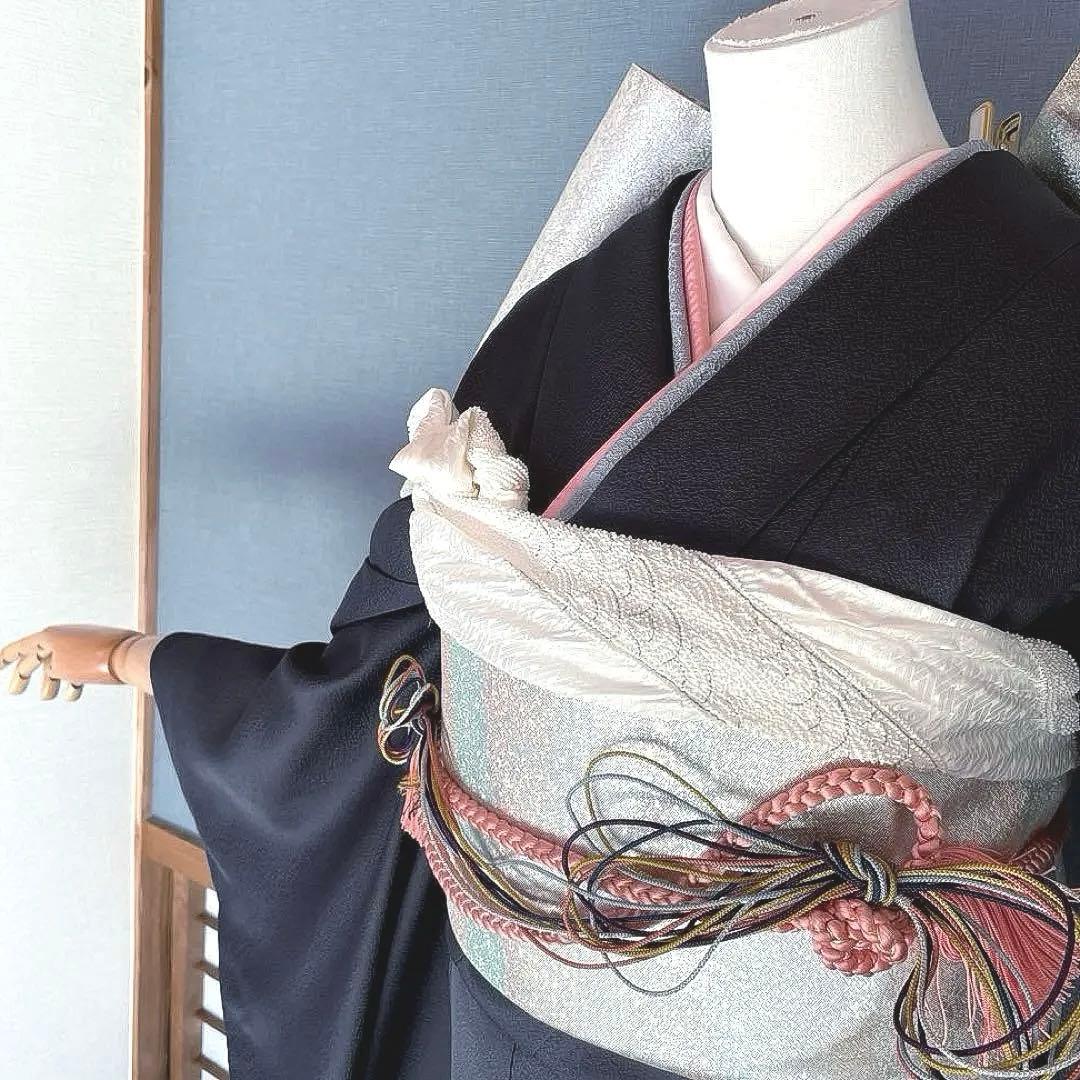 振袖フルセット　金彩加工友禅　成人式振袖　振袖　裄丈69 バタフライ