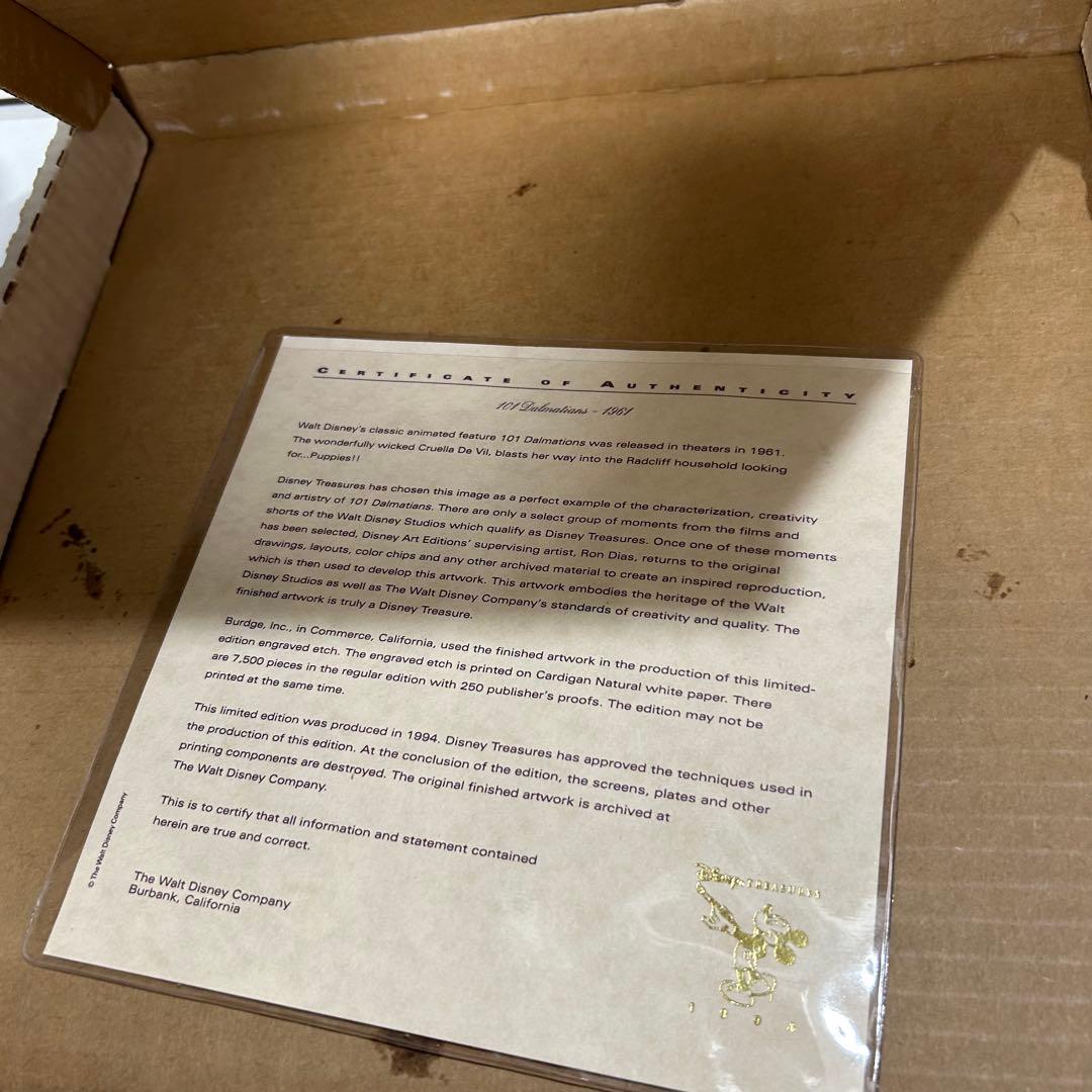 限定品■Disney トレジャーズ クルエラ•ドヴィル 101匹ワンちゃん