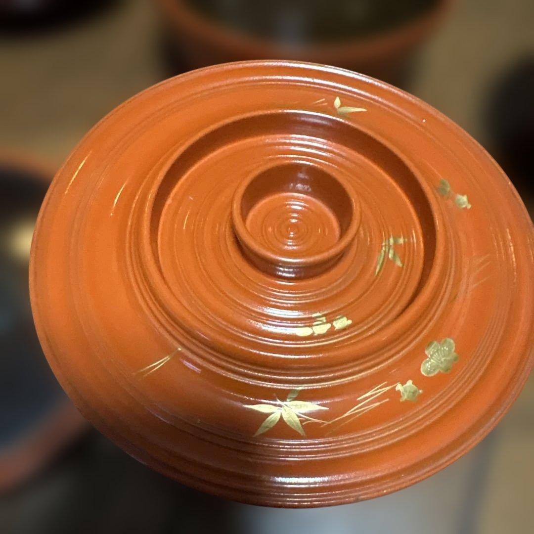 期間限定最終処分特価　逸品明治輪島の作品　蓋裏霊芝模様汁物椀煮物椀五客セット上品