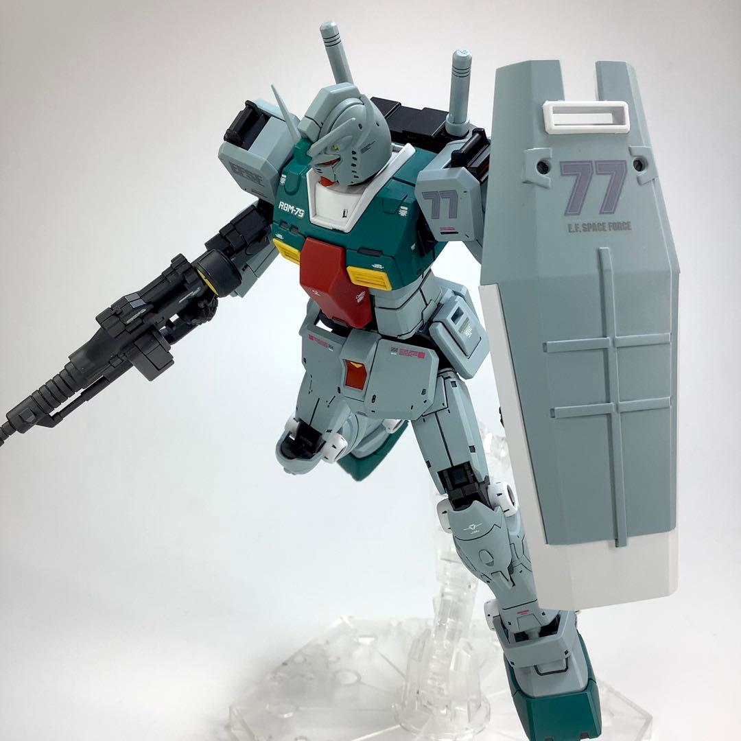 プレバン限定 HG RGM-79 スレッガー専用ジム 塗装済完成品