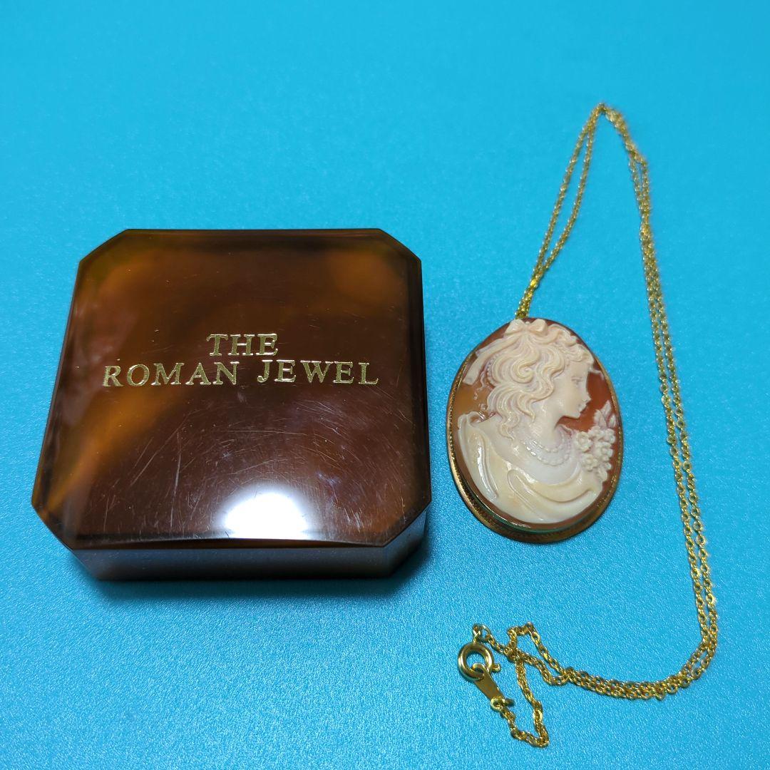 カメオ　ブローチ　ネックレス