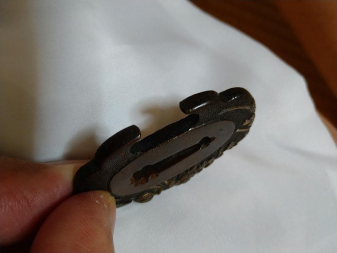 短刀脇差小鍔草葉の図