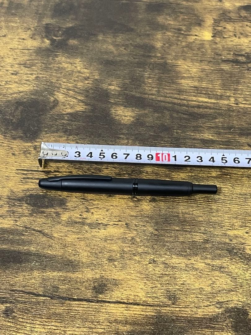 筆記確認＆洗浄済　キャップレス　マットブラック　18金　極細　パイロット　万年筆