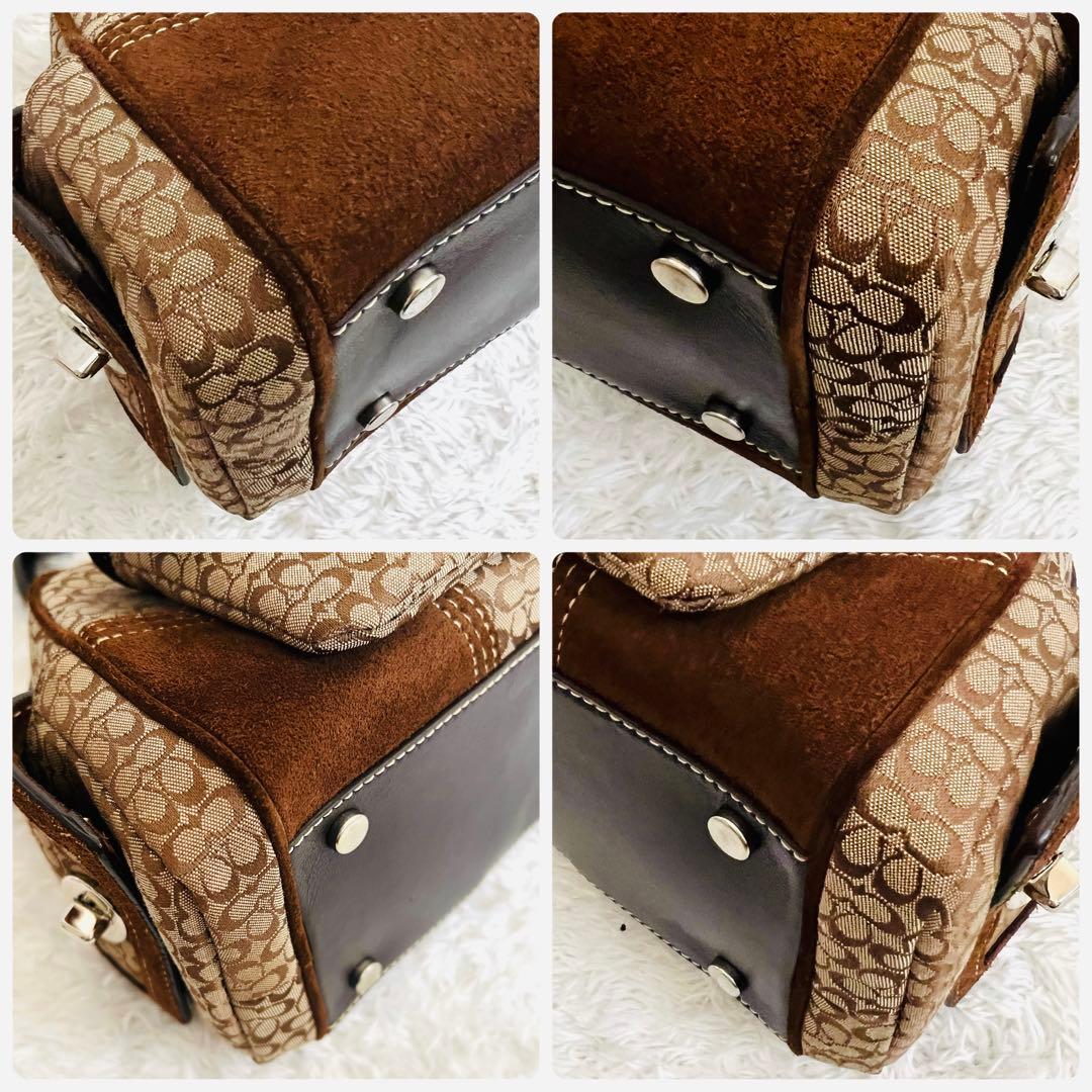 【美品】COACH コーチ ソーホー ミニシグネチャー ハンドバッグ
