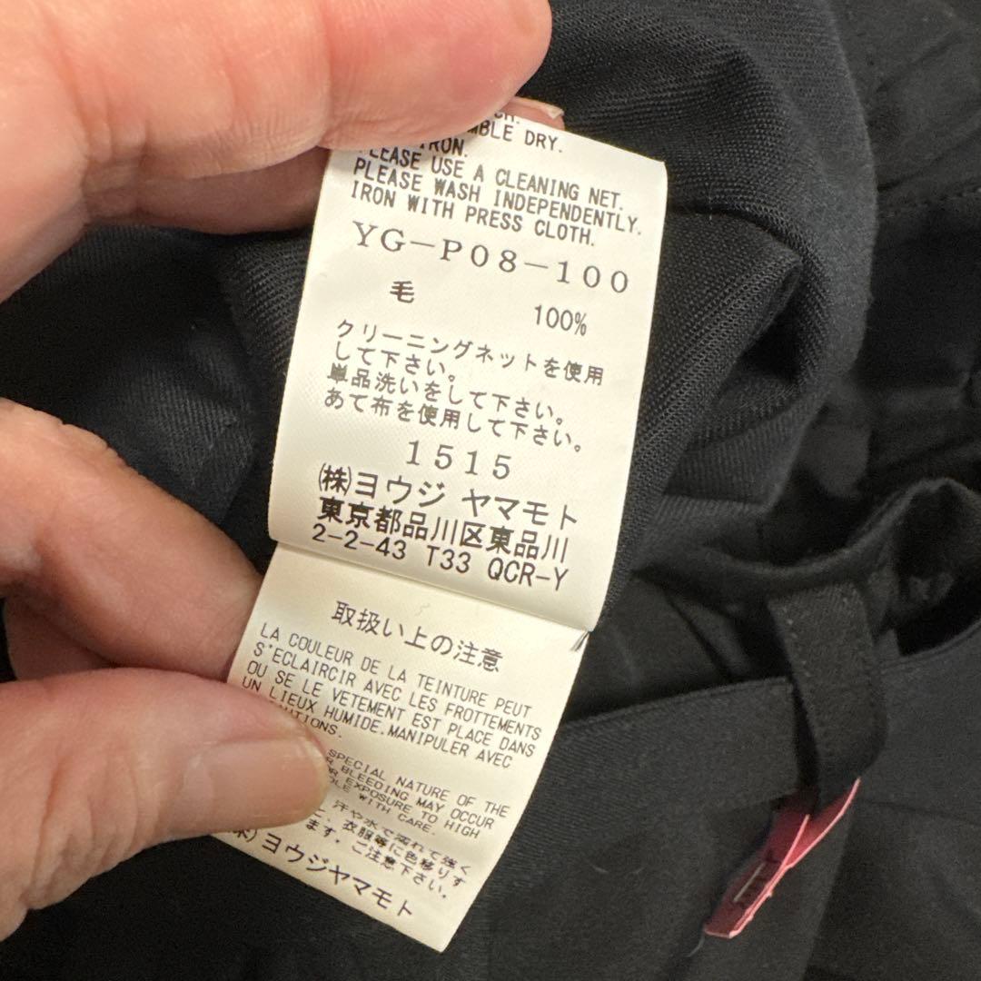 y's 黒のカーゴキュロット