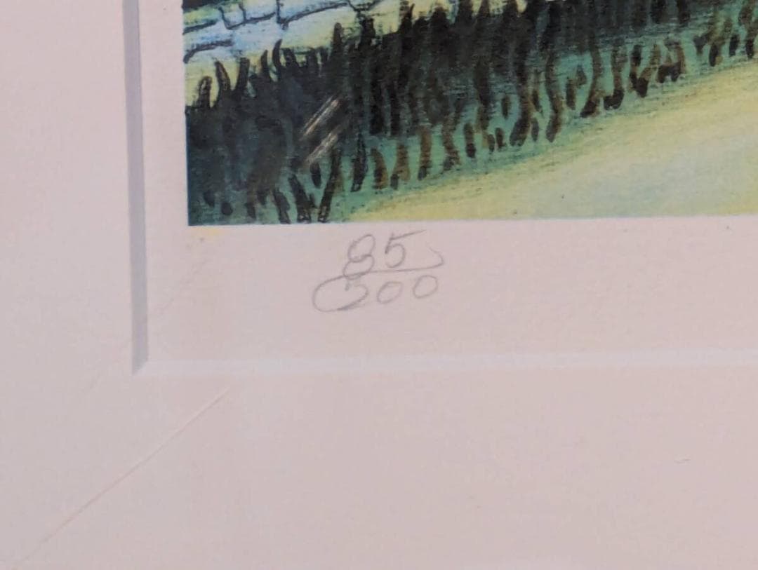 【真作】版画　キャシー・ジェイコブセン　リトグラフ　羊飼いの少女　U142