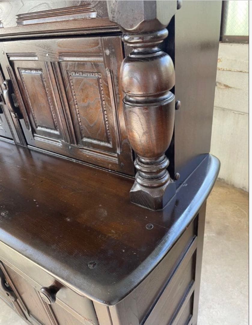 アーコール　レア品　初期　オールドコロニアル　カップボード　サイドボード