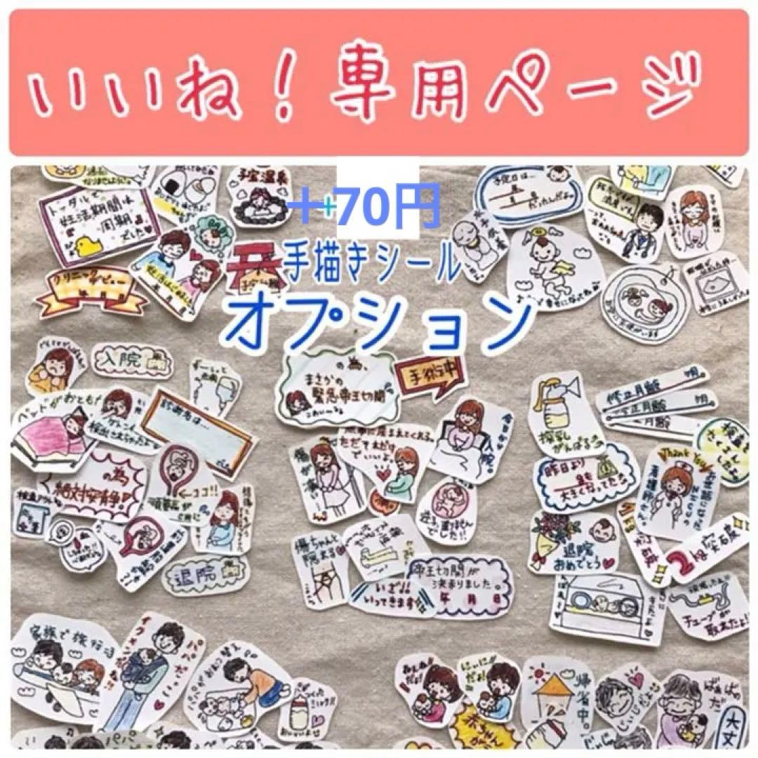 【オプション】mayucomoriの手描きシール ＊＊＊いいね！専用ページ＊＊＊