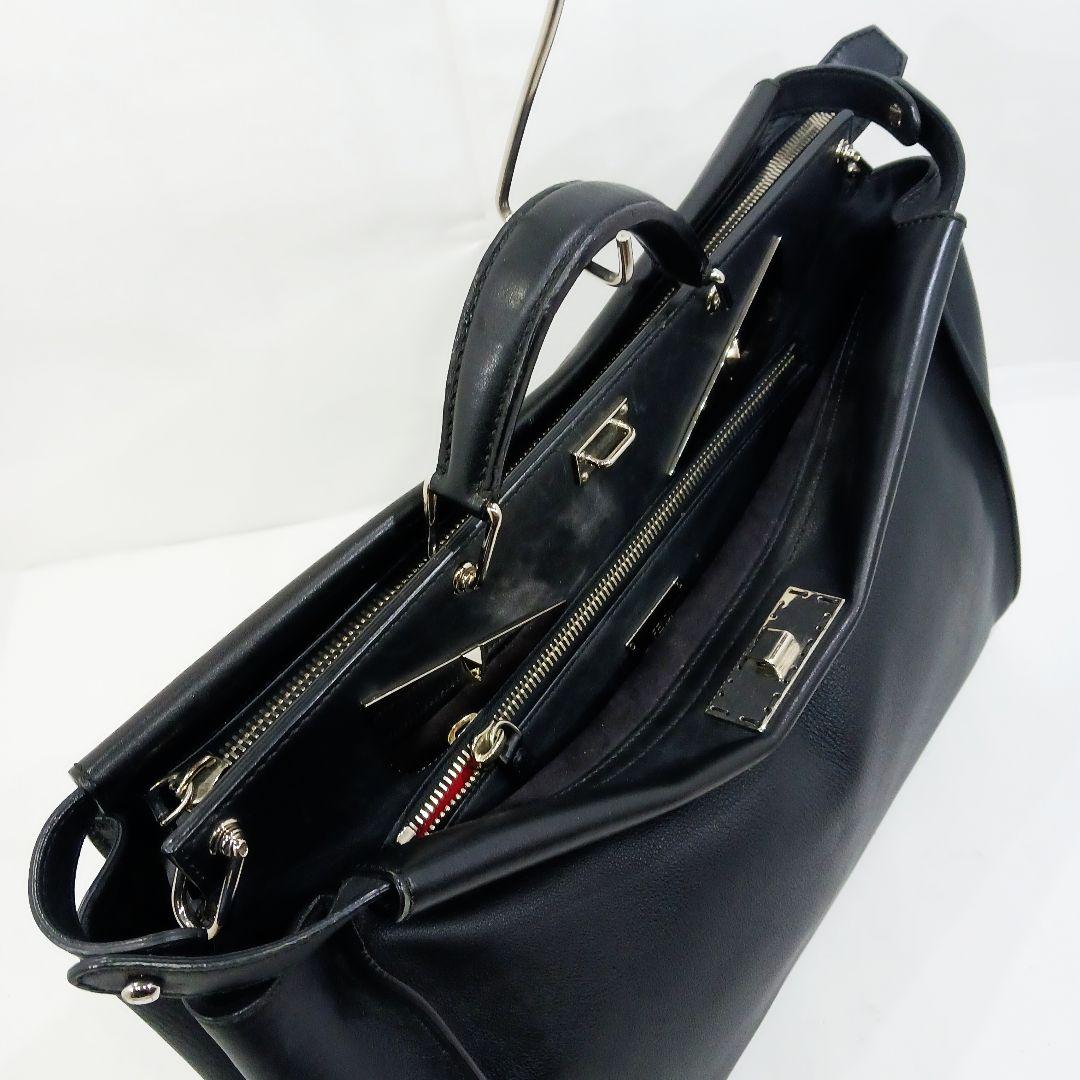 フェンディ ピーカブー モンスター ビジネスバッグ 2way 2室 A4可 黒