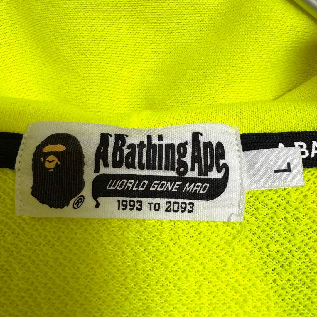 希少　A BATHING APE シャーク　ネオン　パーカー　ワッペン　Lサイズ