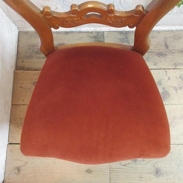 イギリス アンティーク 家具 バルーンバックチェア 椅子 イス 英国 4303e