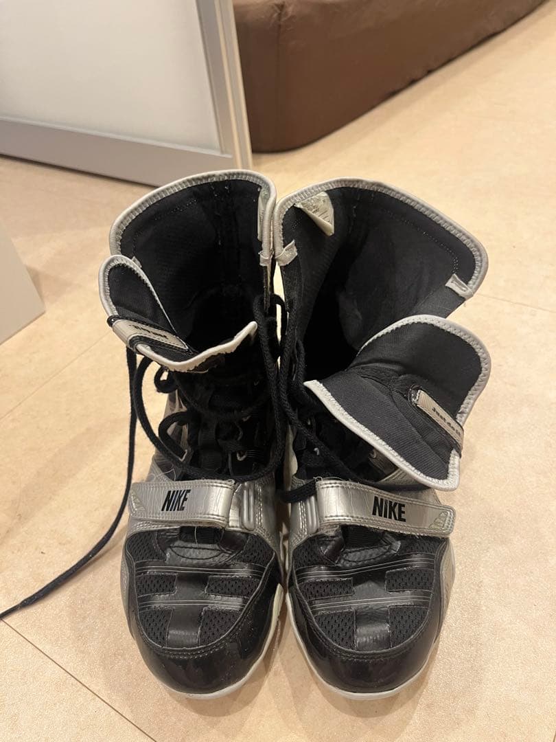 NIKE ボクシングシューズ ハイカット ブラック/シルバー