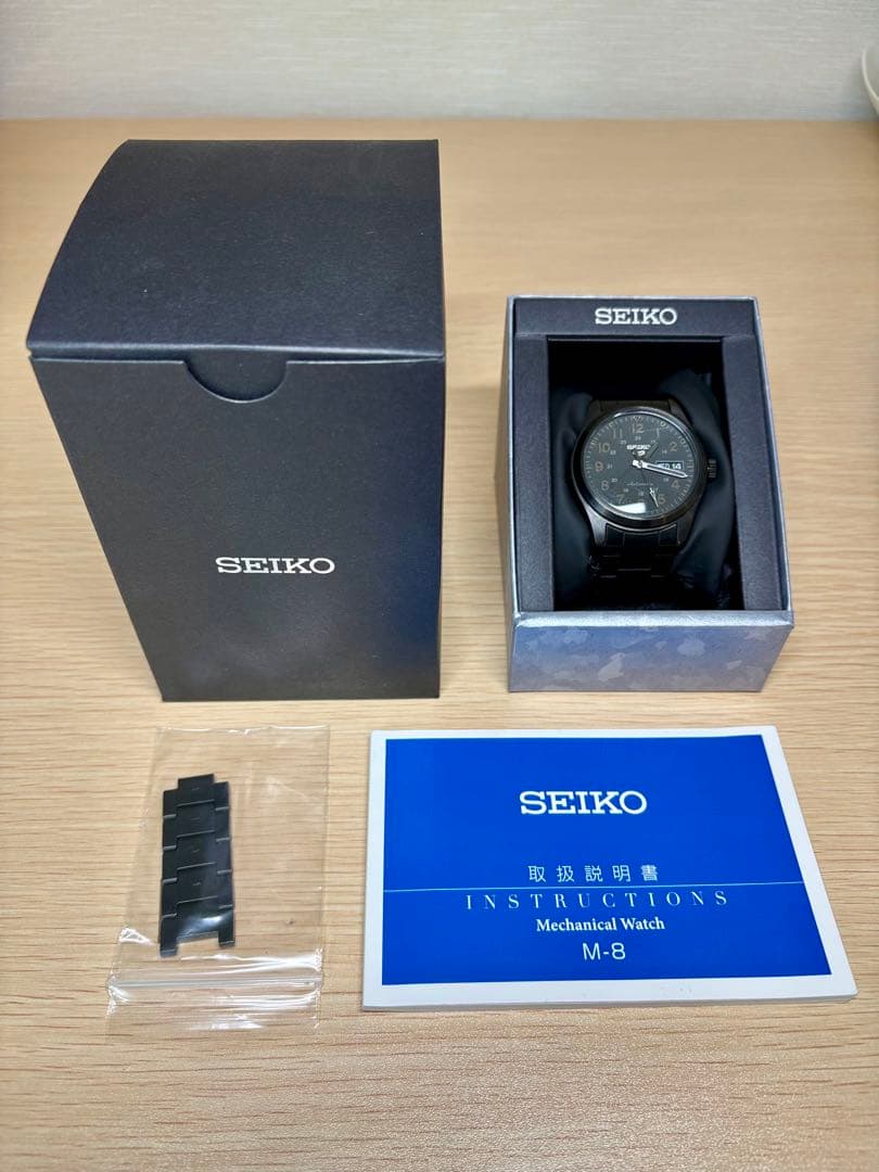 SEIKO 5スポーツ SBSA165 自動巻き 機械式 セイコー ブラック
