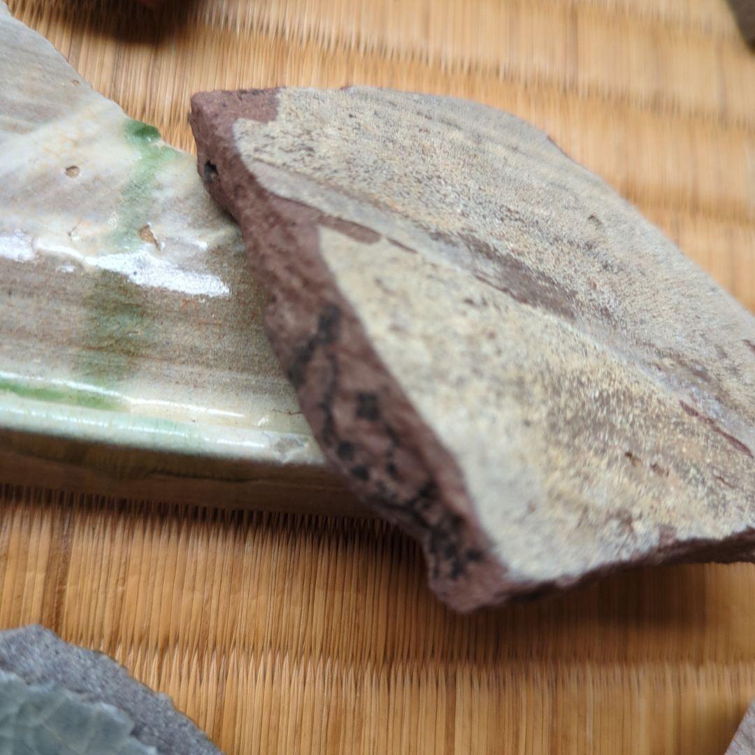 古代陶器の破片 15個セット　古唐津　陶片　かけら