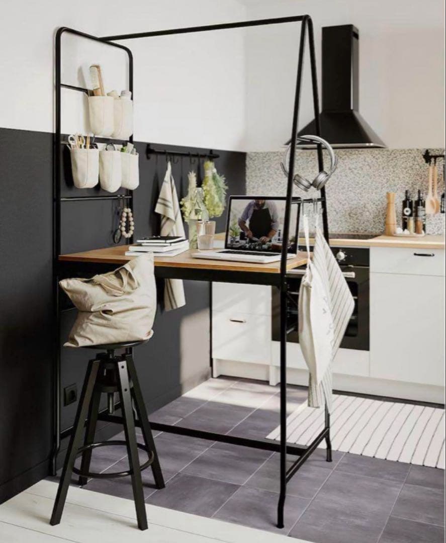 IKEA 美品 HÅVERUD ホーヴェルード テーブル スツール 椅子2脚