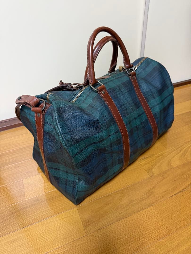 美品 ラルフローレン　ボストンバッグ 南京錠付