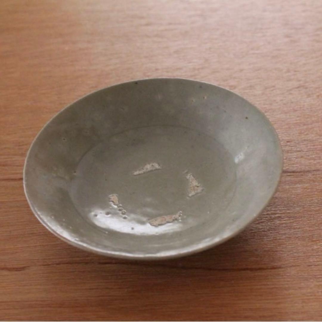 高麗青磁の中皿　骨董　古道具