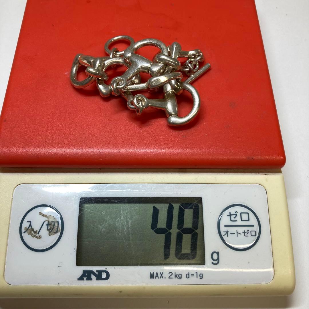 ホースビット　シルバーブレスレット　925　48g
