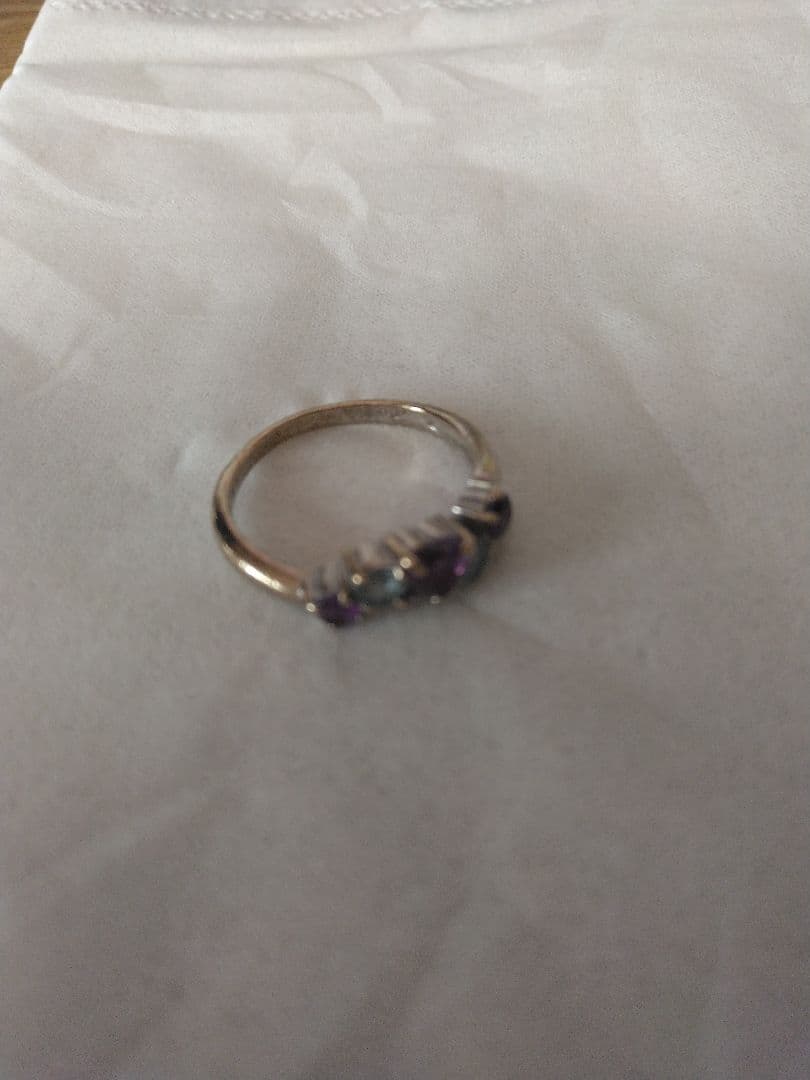 K18WGリング、K10WGネックレス2点