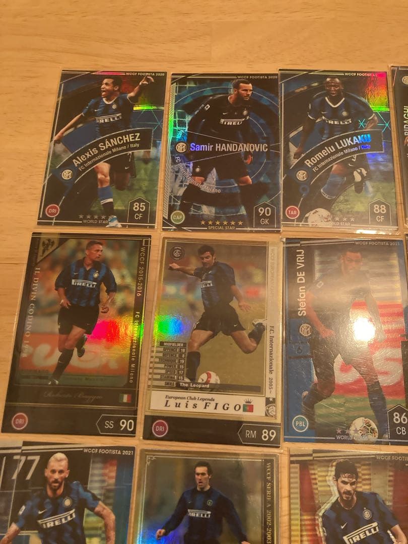 wccf footista インテル　25枚カードセット