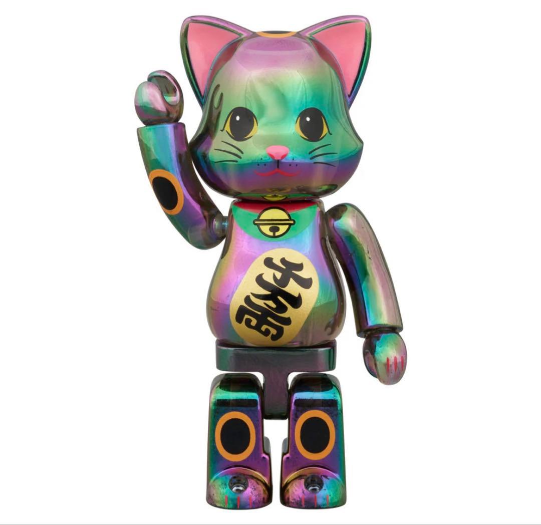 NY@BRICK 招き猫 千万両 黒透明メッキ 100％ & 400％