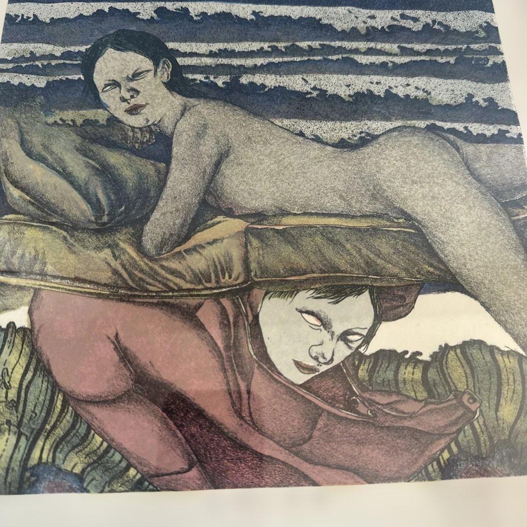 お値下げ‼️リトグラフ　版画　沈黙の埋葬　田村文雄